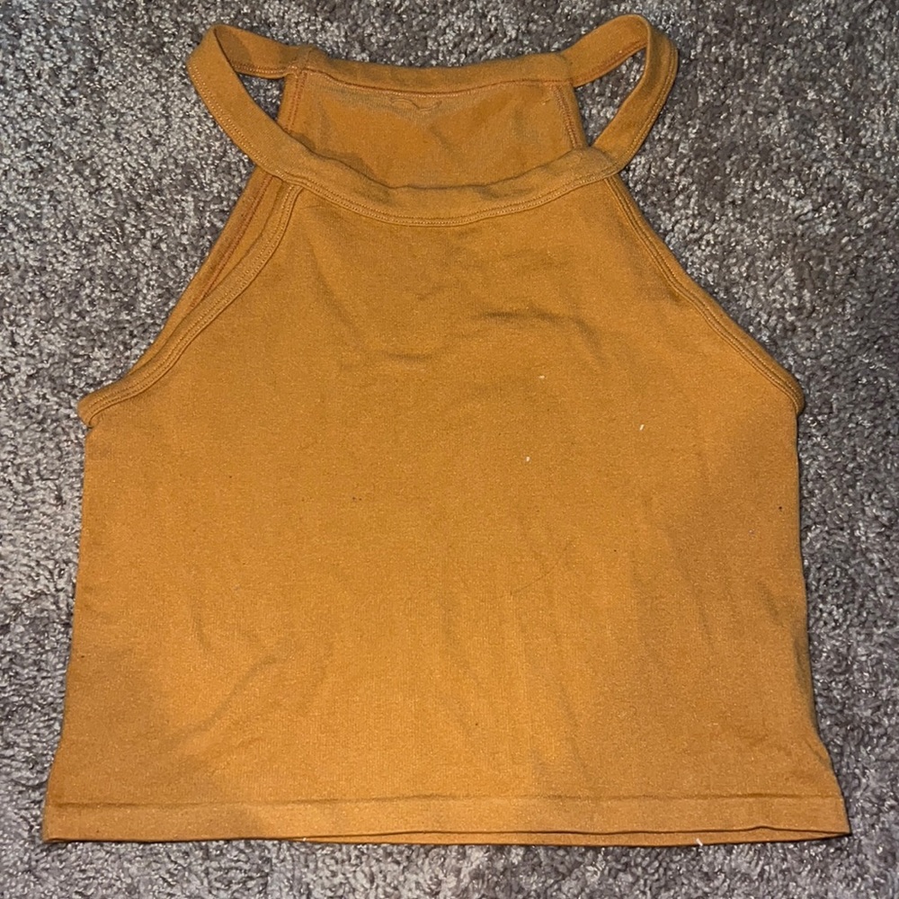 Orange Crop Tank Top